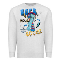 Oatmeal Heather rock your Premium Sweatshirt - Artiststas