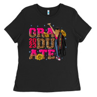 Black graduate 2023 Ladies Tee - RanaPortraitStore