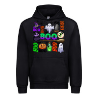 Black boo halloween Urban Hoodie - CowGirlArtShop