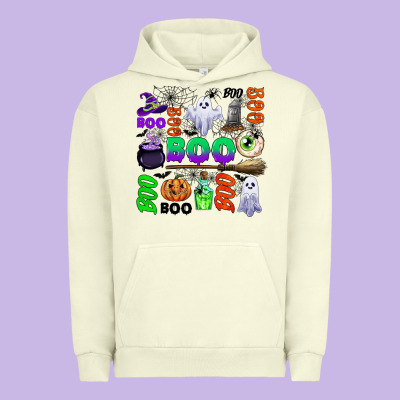 Boo Halloween Urban Hoodie Designed By Cowgirlartshop