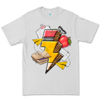 Dove Grey teacher lightning bolt Premium Tee - texasbilliewilder