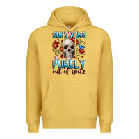 Antique Gold surviving purely out of spite Premium Hoodie - JahusDesignShop