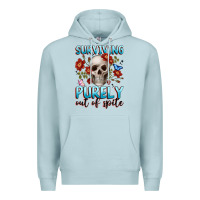 Blue Mist surviving purely out of spite Premium Hoodie - JahusDesignShop
