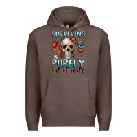 Coffee surviving purely out of spite Premium Hoodie - JahusDesignShop