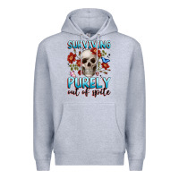 Surviving Purely Out Of Spite Premium Hoodie | Teevron