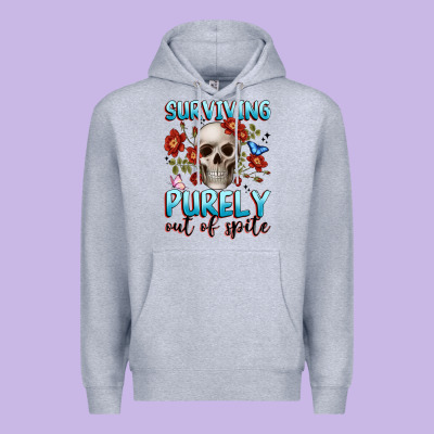 Surviving Purely Out Of Spite Premium Hoodie Designed By Jahusdesignshop