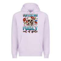 Lilac surviving purely out of spite Premium Hoodie - JahusDesignShop