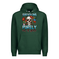 Sports Green surviving purely out of spite Premium Hoodie - JahusDesignShop
