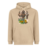 Mushroom Western with Crosses Heavyweight Hoodie - LillyAllenDesigns