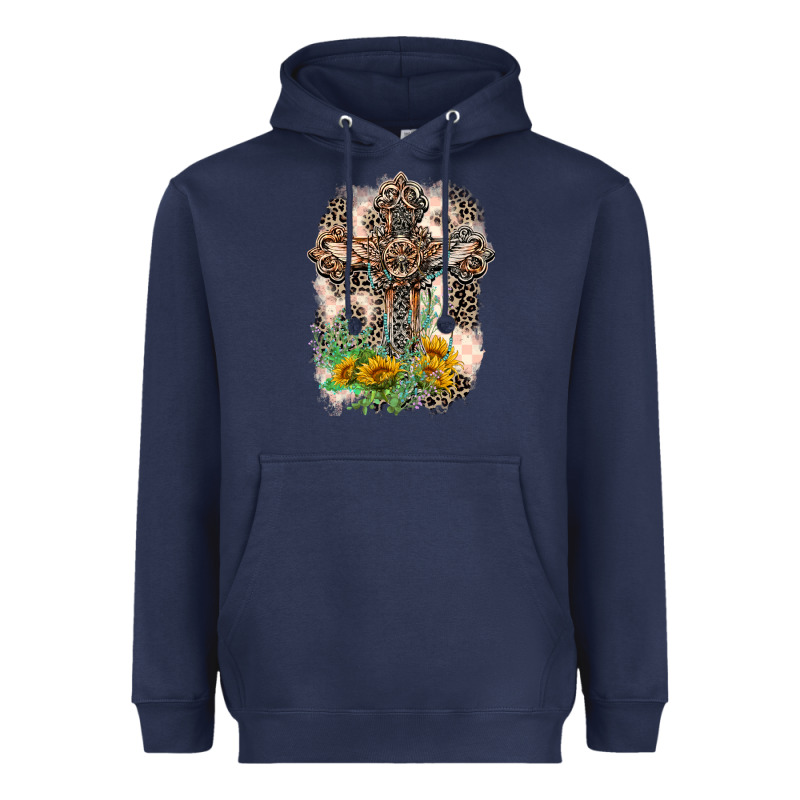 Western With Crosses Heavyweight Hoodie by LillyAllenDesigns | Teevron
