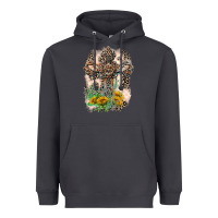 Smoke Western with Crosses Heavyweight Hoodie - LillyAllenDesigns