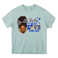 Arona sorority colors blue and gold it's the self love f Heavy Core Tee - texasbilliewilder