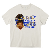 Cream sorority colors blue and gold it's the self love f Heavy Core Tee - texasbilliewilder