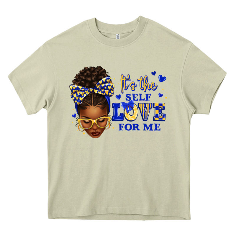 Sorority Colors Blue And Gold It's The Self Love F Heavy Core Tee by texasbilliewilder | Teevron