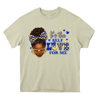 Mossy sorority colors blue and gold it's the self love f Heavy Core Tee - texasbilliewilder
