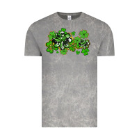 Cloud Rock cowhide and leopard shamrocks Vintage Tee - AdoDesignShop