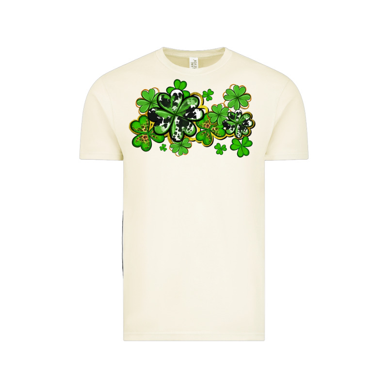 Cowhide And Leopard Shamrocks Vintage Tee by AdoDesignShop | Teevron
