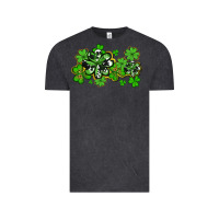 Vintage Black cowhide and leopard shamrocks Vintage Tee - AdoDesignShop