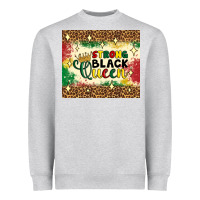 Heather Grey strong black queen tumbler Heavyweight Sweatshirt - Artiststas