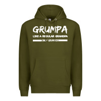 Army Green Grumpa Premium Hoodie - Bettercallsaul