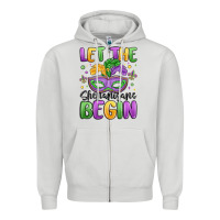Dove Grey let the shenanigans begin Zipper Hoodie - MaliasSmallBusiness