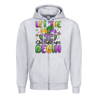 Heather Grey let the shenanigans begin Zipper Hoodie - MaliasSmallBusiness