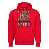 Red let the shenanigans begin Zipper Hoodie - MaliasSmallBusiness