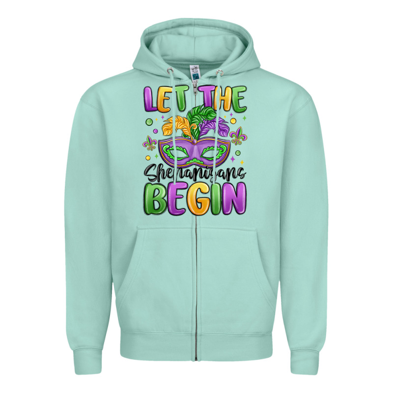 Let The Shenanigans Begin Zipper Hoodie by MaliasSmallBusiness | Teevron