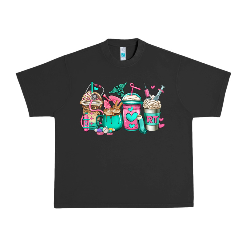 Rt Respiratory Therapist Coffee Cups Urban Heavy Tee by Jasminsmagicworld | Teevron