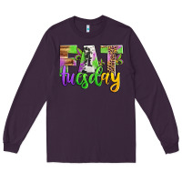 Plum fat tuesday mardi gras Long Sleeve Tee - Jasminsmagicworld