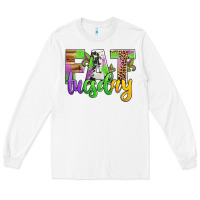 White fat tuesday mardi gras Long Sleeve Tee - Jasminsmagicworld