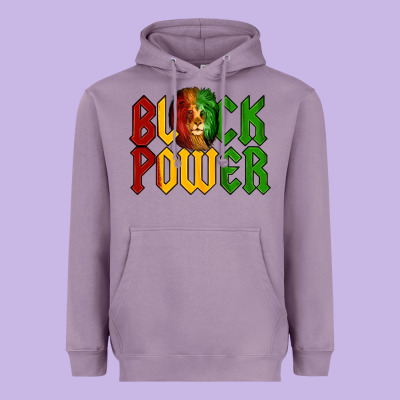 Juneteenth Lion King Black Power Heavyweight Hoodie Designed By Lillyallendesigns