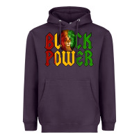 Plum Juneteenth Lion King Black Power Heavyweight Hoodie - LillyAllenDesigns
