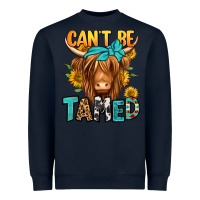 Navy can't be tamed longhaired cow Heavyweight Sweatshirt - Jasminsmagicworld