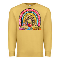 Antique Gold teach love inspire rainbow Premium Sweatshirt - Artiststas