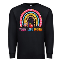 Black teach love inspire rainbow Premium Sweatshirt - Artiststas