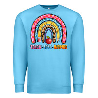 Ocean Blue teach love inspire rainbow Premium Sweatshirt - Artiststas