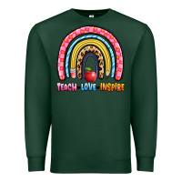Sports Green teach love inspire rainbow Premium Sweatshirt - Artiststas