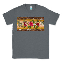 Charcoal Heather western  leopardfloral licanse plate Classic Tee - Artiststas