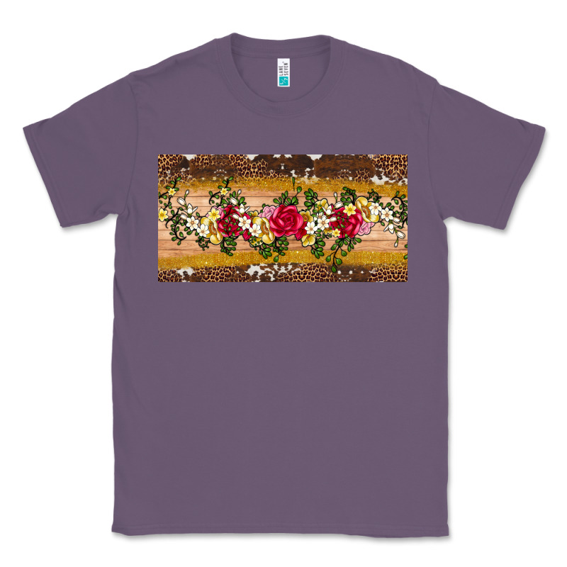Western  Leopardfloral Licanse Plate Classic Tee by Artiststas | Teevron