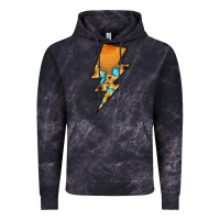 Cloud Black Lightning Bolt Vintage Hoodie - JahusDesignShop