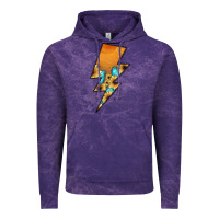 Cloud Purple Lightning Bolt Vintage Hoodie - JahusDesignShop