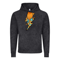 Vintage Black Lightning Bolt Vintage Hoodie - JahusDesignShop