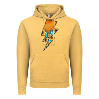 Vintage Mustard Lightning Bolt Vintage Hoodie - JahusDesignShop