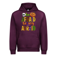 Mauve Wine be afraid be very afraid Urban Hoodie - CowGirlArtShop