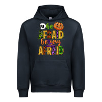 Navy be afraid be very afraid Urban Hoodie - CowGirlArtShop