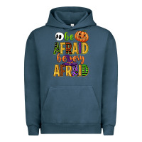 Pigment Midnight Navy be afraid be very afraid Urban Hoodie - CowGirlArtShop
