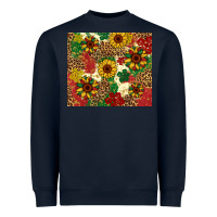 Navy juneteenth sunflowers Heavyweight Sweatshirt - Artiststas