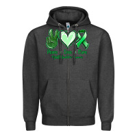 Peace Love Cure Gallbladder Cancer Zipper Hoodie | Teevron