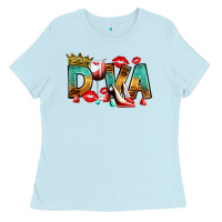 Baby Blue diva Ladies Tee - RanaPortraitStore